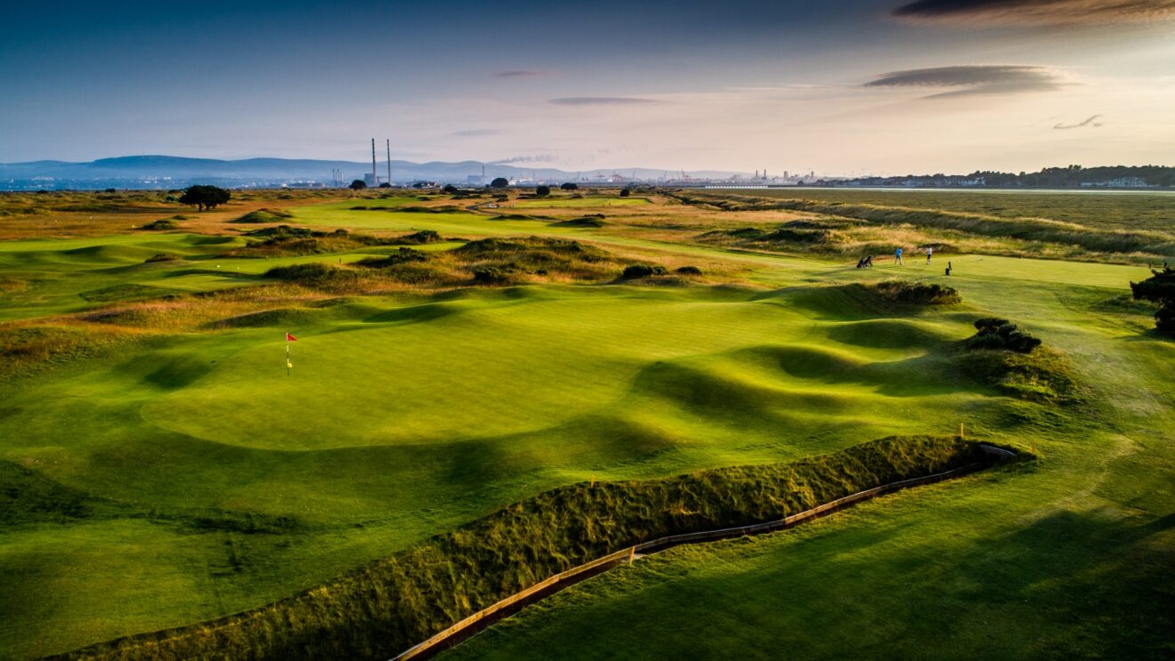 10th hole with players on 11th – NW
